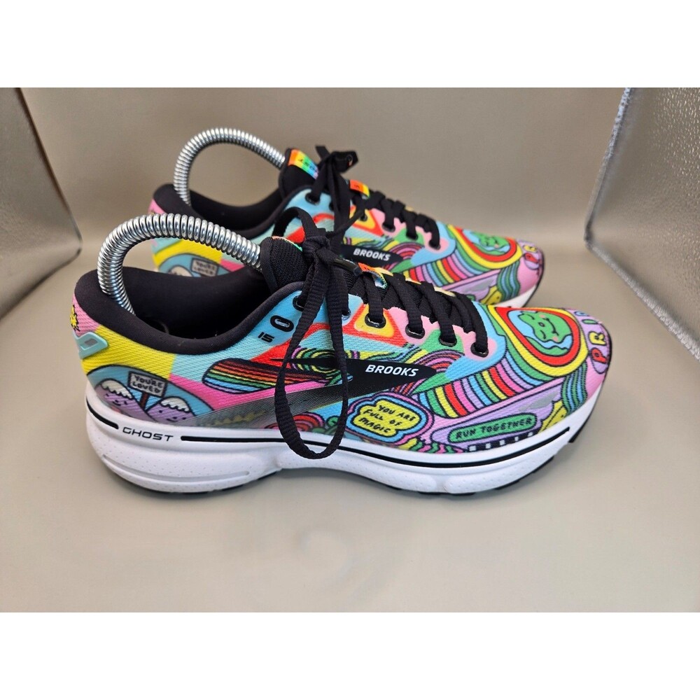Brooks Ghost 15 Pride Run Proud Shoes Womens 7.5 B Road Running Athletic Sneaker
